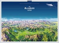 Produktbild: KOMPASS Panorama-Poster Die Allg&auml;uer Alpen