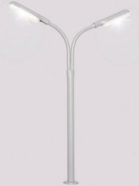 Produktbild: Viessmann Modelltechnik H0 Peitschenleuchte doppelt Fertigmodell 6095 1St.