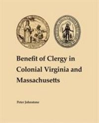 Produktbild: Benefit of Clergy in Colonial Virginia and Massachusetts