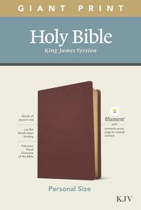 Produktbild: KJV Personal Size Giant Print Bible, Filament Enabled Edition (Genuine Leather, Burgundy)