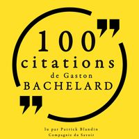 Produktbild: 100 citations Gaston Bachelard