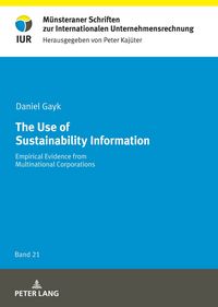 Produktbild: The Use of Sustainability Information