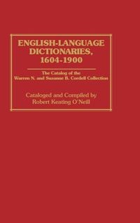 Produktbild: English-Language Dictionaries, 1604-1900