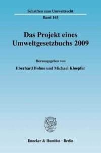 Produktbild: Das Projekt eines Umweltgesetzbuchs 2009.