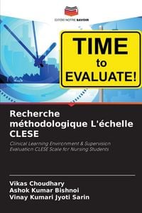 Produktbild: Recherche m&eacute;thodologique L'&eacute;chelle CLESE