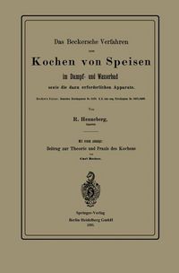 Produktbild: Das Beckersche Verfahren zum Kochen von Speisen im Dampf- und Wasserbad, sowie die dazu erforderlichen Apparate