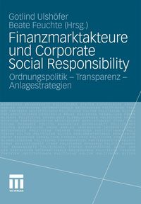 Produktbild: Finanzmarktakteure und Corporate Social Responsibility