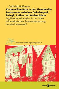 Produktbild: Kirchenv&auml;terzitate in der Abendmahlskontroverse zwischen Oekolampad, Zwingli, Luther und Melanchthon