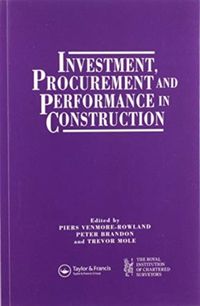 Produktbild: Venmore-Rowland, P: Investment, Procurement and Performance