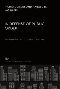 Produktbild: In Defense of Public Order the Emerging Field of Sanction Law