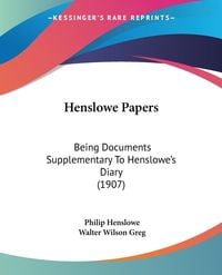 Produktbild: Henslowe Papers