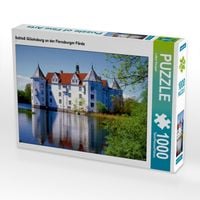 Produktbild: CALVENDO Puzzle Schlo&szlig; Gl&uuml;cksburg an der Flensburger F&ouml;rde | 1000 Teile Lege-Gr&ouml;&szlig;e 64x48cm Foto-Puzzle f&uuml;r gl&uuml;ckliche Stunden
