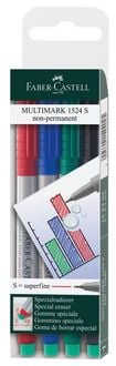 Produktbild: Faber-Castell Marker Multimark non-permanent S, 4er Set