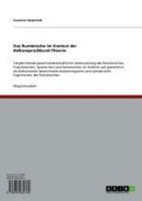 Produktbild: Das Rum&auml;nische im Kontext der Balkansprachbund-Theorie