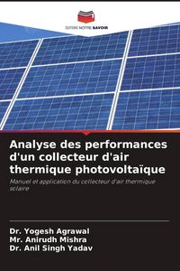 Produktbild: Analyse des performances d'un collecteur d'air thermique photovolta&iuml;que