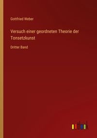 Produktbild: Versuch einer geordneten Theorie der Tonsetzkunst