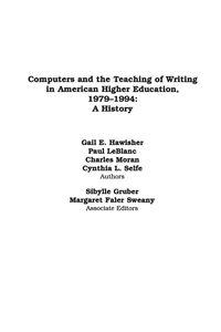 Produktbild: Computers and the Teaching of Writing in American Higher Education, 1979-1994