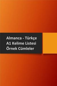 Produktbild: Almanca Turkce A1 Kelime Listesi ve Ornek Cumleler