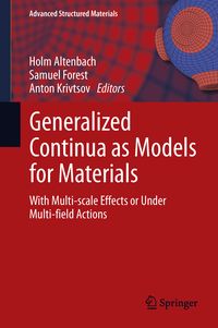 Produktbild: Generalized Continua as Models for Materials