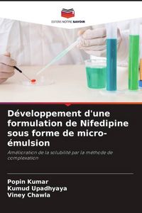 Produktbild: D&eacute;veloppement d'une formulation de Nifedipine sous forme de micro-&eacute;mulsion