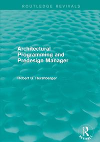 Produktbild: Architectural Programming and Predesign Manager
