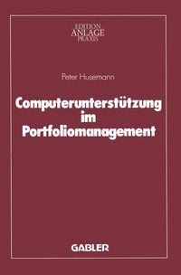 Produktbild: Computerunterst&uuml;tzung im Portfoliomanagement