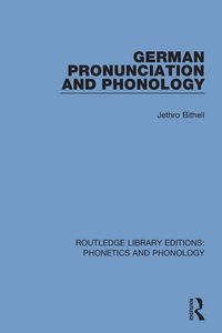 Produktbild: German Pronunciation and Phonology