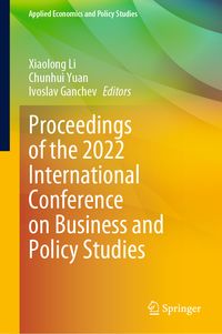 Produktbild: Proceedings of the 2022 International Conference on Business and Policy Studies