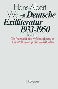 Produktbild: Deutsche Exilliteratur 1933&ndash;1950