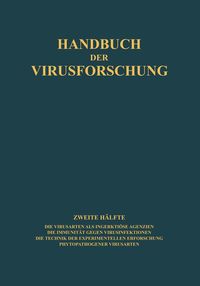 Produktbild: Handbuch der Virusforschung