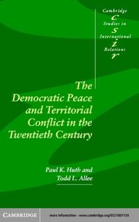 Produktbild: Democratic Peace and Territorial Conflict in the Twentieth Century