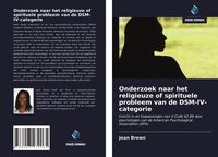 Produktbild: Onderzoek naar het religieuze of spirituele probleem van de DSM-IV-categorie