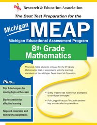 Produktbild: Michigan Meap Grade 8 Math (Rea) - The Best Test Prep for Mi Grade 8 Math