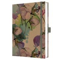 Produktbild: SIGEL JN855 Notizbuch Jolie, ca. A5, liniert, blau, lila, pink, braun, gr&uuml;n