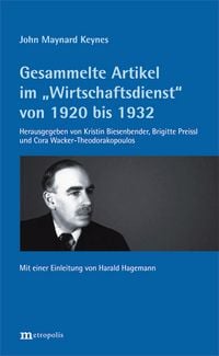 Produktbild: Gesammelte Artikel im "Wirtschaftsdienst" von 1920 bis 1932