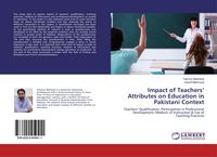 Produktbild: Impact of Teachers' Attributes on Education in Pakistani Context