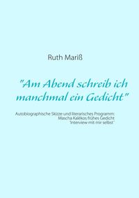 Produktbild: 'Am Abend schreib ich manchmal ein Gedicht'
