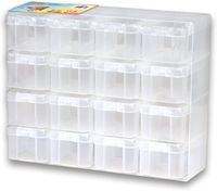 Bild vom Artikel Hama 6760 - Sortierbox Bügelperlen, transparent, leer, 16 Fächer vom Autor 