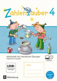 Produktbild: Zahlenzauber - Mathematik f&uuml;r Grundschulen - Allgemeine Ausgabe 2016 - 4. Schuljahr