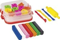 Produktbild: Brunnen KNORR prandell Kinderknete Box mit Modelliermasse und Ausstechformen, 380g