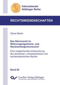 Produktbild: Das Stimmrecht im Wohnungseigentums- und Stockwerkeigentumsrecht (Band 82)