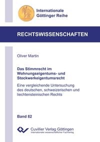 Produktbild: Das Stimmrecht im Wohnungseigentums- und Stockwerkeigentumsrecht (Band 82)