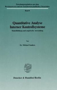 Produktbild: Quantitative Analyse Interner Kontrollsysteme.