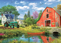 Produktbild: Puzzle in Dosen 1000 Teile - Davison D: The Red Barn by Dominic Davison