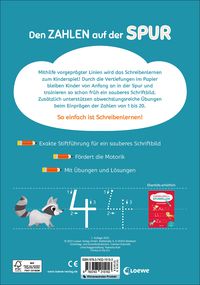Schreiben lernen mit Spurrillen - Zahlen