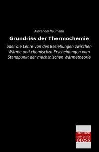 Produktbild: Grundriss der Thermochemie