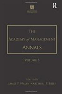 Produktbild: The Academy of Management Annals, Volume 5