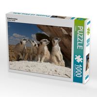 Produktbild: CALVENDO Puzzle Erdm&auml;nnchen in der W&uuml;ste | 1000 Teile Lege-Gr&ouml;&szlig;e 64x48cm Foto-Puzzle f&uuml;r gl&uuml;ckliche Stunden