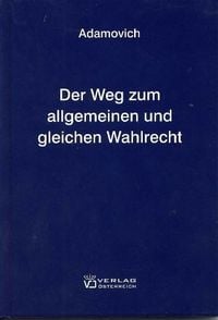 Produktbild: Der Weg zum allgemeinen und gleichen Wahlrecht