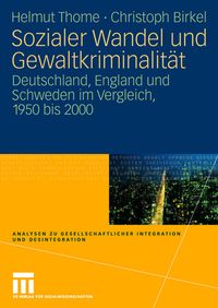 Produktbild: Sozialer Wandel und Gewaltkriminalit&auml;t
